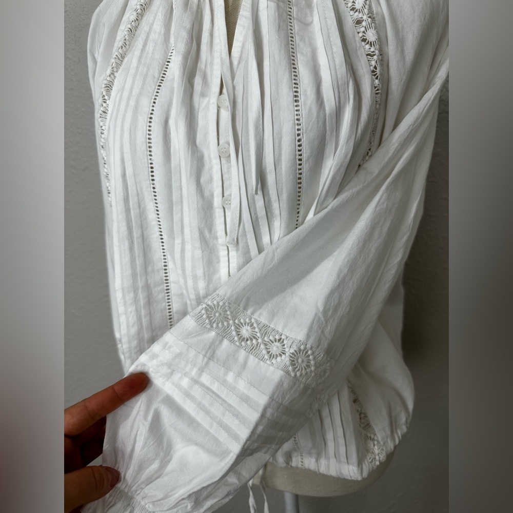 PINCH Women's Misty Lace Top Size M in White - Picture 6 of 12